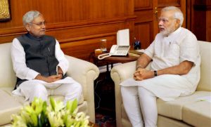 nitish with modi