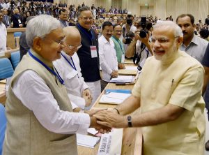 nitish with modi