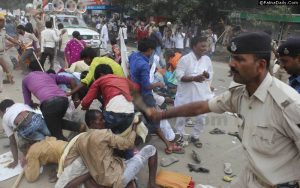 lathi_charge nisad rally patana bihar