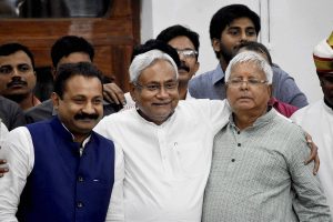 Lalu and Nitish after Bihar poll verdicts