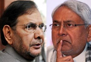 nitish kumarm with sharad yadav jdu politice in bihar