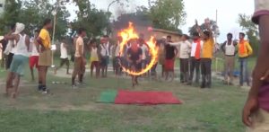 gopalganj bhitbherwa panchayat tranning camp of bajrang dal